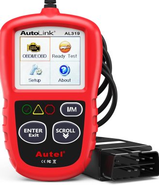 Autel Professional OBD2 Scanner AL319 Code Reader, Enhanced Check and Reset Engine Fault Code, Live Data, Freeze Frame, CAN Car Diagnostic Scan Tools for All OBDII Vehicles After 1996, 2025 Upgraded