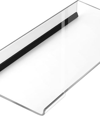 Computer Keyboard Stand PC Keyboard Stand, Acrylic Tilted Keyboard Stand for Ergonomic Typing Clear Keyboard Tray for Easy Typing and Working, Keyboard Holder with Silicone Non-Slip Case