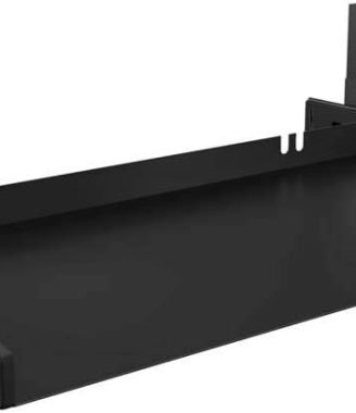 Under Desk Keyboard Tray Heavy-Duty All-Metal Material 20/24/30 inches Platform Computer Drawer Organizer Home Office Kitchen Bedroom Garage Storage Tool - Easy to Install.(20 inches, Black)